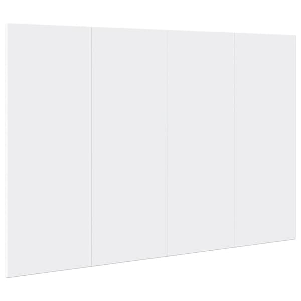 vidaXL Sänggavel med sängbord vit 120 cm konstruerat trä
