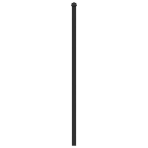 vidaXL Sängynpääty savutammi 190 cm tekninen puu ja teräs