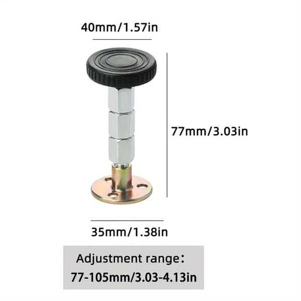 Sengegavl Sengeramme Anti-Shake Tool Justerbar 77-112 mm