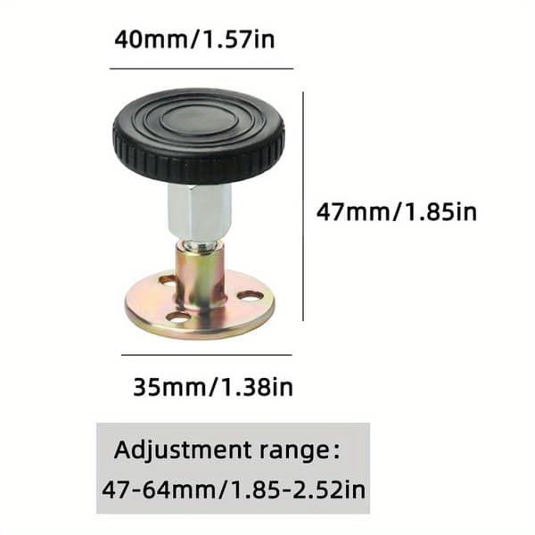 Säng Sänggavel Sängram Anti-Skak Verktyg Justerbar 46-64mm