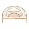 Miniatyrbild 1 av 3: Sänggavel DKD Home Decor Naturell Solros Trä Rattan 178 x 4 x 90 cm 178 x 4 x 127 cm