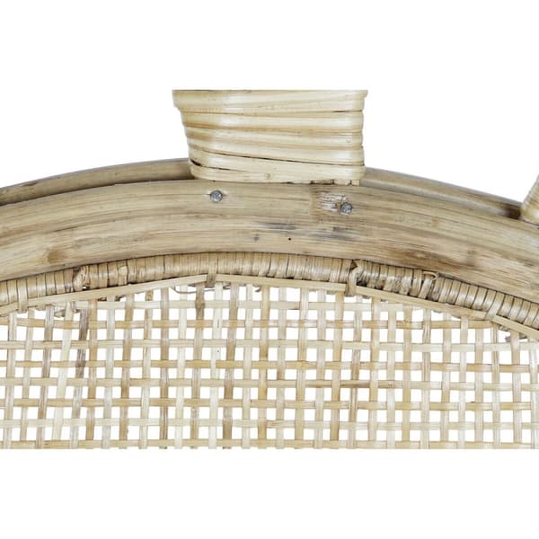 Sänggavel DKD Home Decor Brun Naturell 180 x 4 x 90 cm