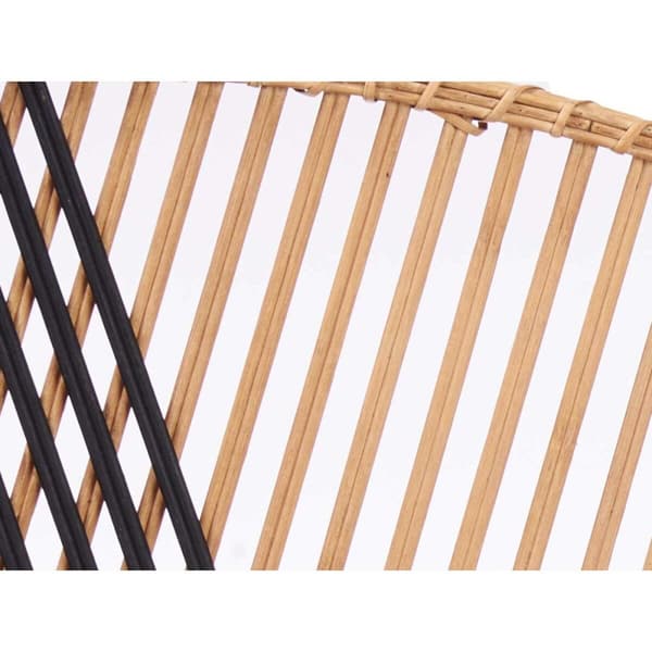 Sänggavel Triangel Brun Svart Rattan 160 x 80,5 x 2 cm