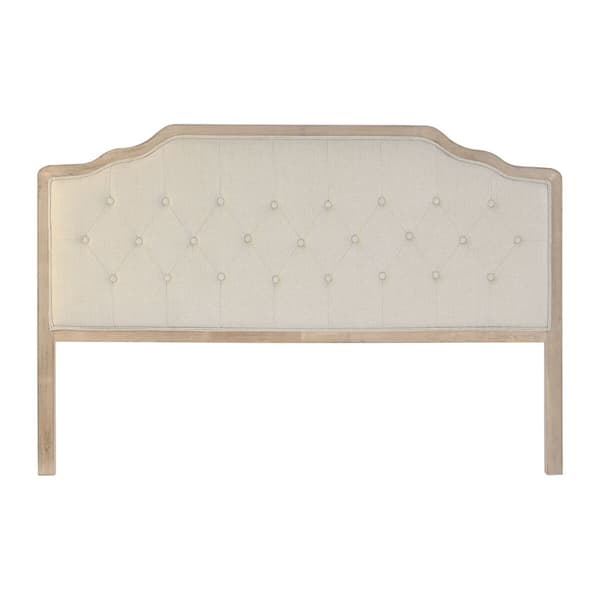 Sengegavl DKD Home Decor Beige Hrast 180 x 10 x 120 cm