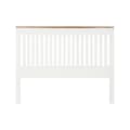 Miniatyrbillede 1 af 3: Sengegavl DKD Home Decor Hvid Brun Akacie Mangotræ 165 x 3 x 135 cm