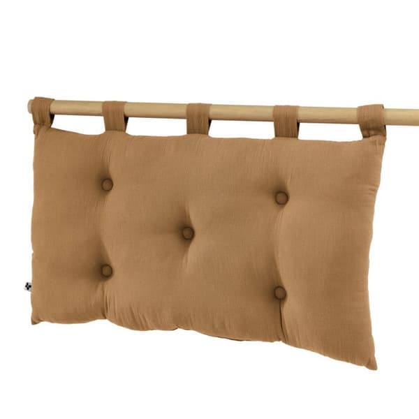 "Gaïa" sänggavel 5 knappar med öglor 50 x 80 cm "Cotton Gauze" - Gaïa Camel