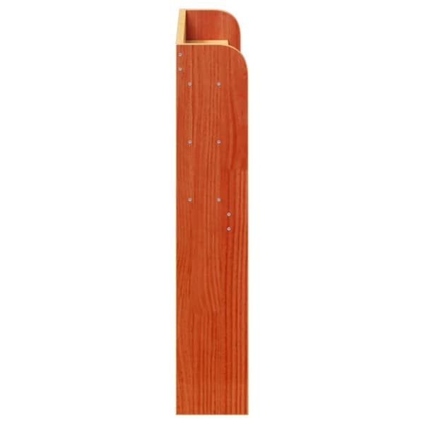 vidaXL Hodegavl med hyller voksbrun 100 cm heltre furu