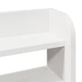 Miniatyrbilde 8 av 10: vidaXL Hodegavl med hyller hvit 150 cm heltre furu