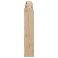 Miniatyrbilde 5 av 10: vidaXL Hodegavl med hylle 140 cm heltre furu
