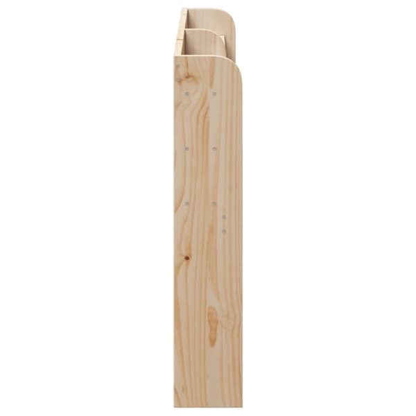 vidaXL Hodegavl med hylle 140 cm heltre furu
