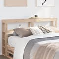 Miniatyrbilde 2 av 10: vidaXL Hodegavl med hylle 120 cm heltre furu