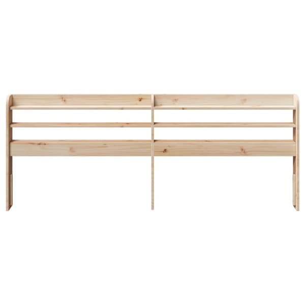 vidaXL Hodegavl med hylle 200 cm heltre furu