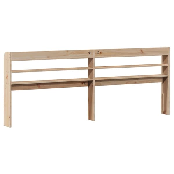 vidaXL Hodegavl med hylle 200 cm heltre furu