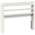 Miniatyrbilde 6 av 10: vidaXL Hodegavl med hyller hvit 75 cm heltre furu