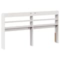 Miniatyrbilde 6 av 10: vidaXL Hodegavl med hyller hvit 120 cm heltre furu