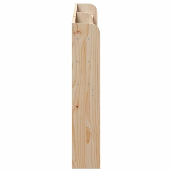 vidaXL Sängynpääty hyllyillä 160 cm täysi mänty