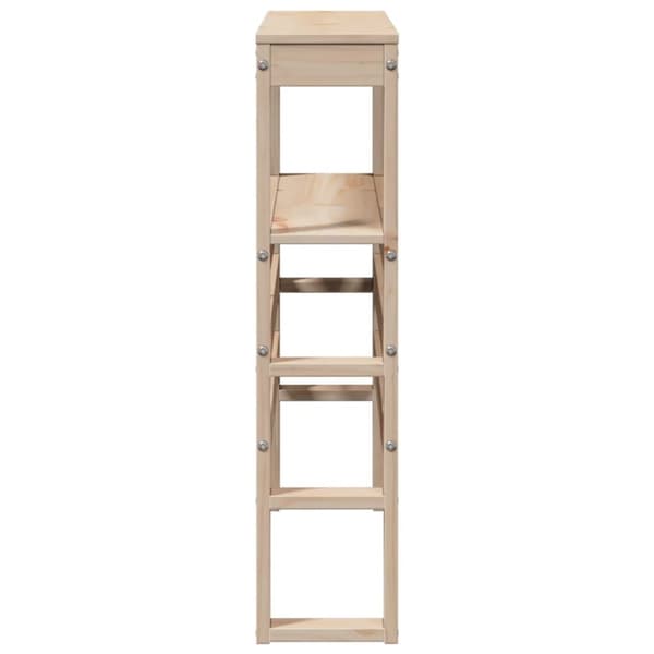 vidaXL Hodegavl med hyller 100 cm heltre furu