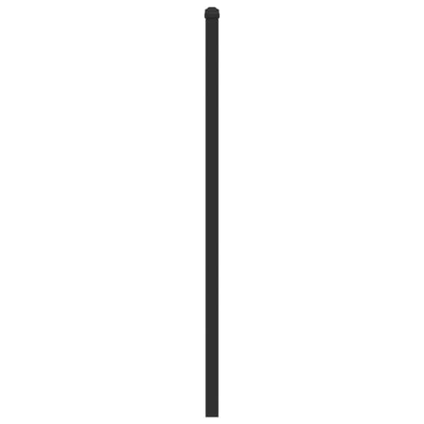 Sängynpääty ruskea tammi 90 cm tekninen puu ja teräs