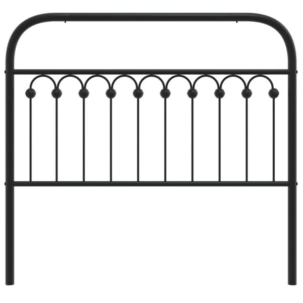 sengegavl 107 cm metal sort