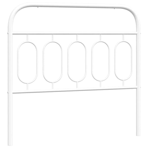 Huvudgavel metall vit 107 cm
