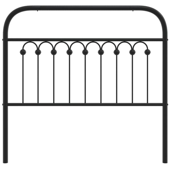 sengegavl 100 cm metal sort