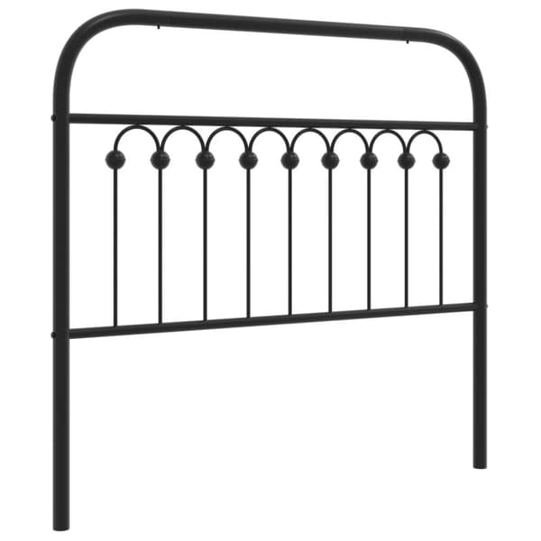 sengegavl 100 cm metal sort