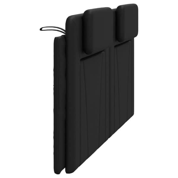 gavlpude 180 cm kunstlæder sort