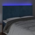 Pikkukuva 3 / 6: Sängyn pääty LED-valolla, tummansininen, 160x5x118/128 cm