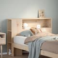 Miniatyrbilde 2 av 11: vidaXL Hodegavl med oppbevaring 90 cm heltre furu