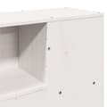 Miniatyrbilde 9 av 11: vidaXL Hodegavl med oppbevaring hvit 150 cm heltre furu