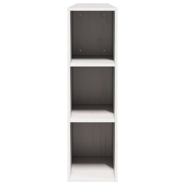 vidaXL Hodegavl med oppbevaring hvit 180 cm heltre furu