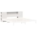 Miniatyrbilde 8 av 11: vidaXL Hodegavl med oppbevaring hvit 180 cm heltre furu