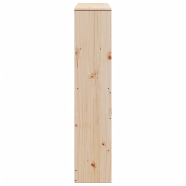 vidaXL sengegavl med opbevaring 90 cm massivt fyrretræ