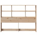Miniatyrbilde 5 av 11: vidaXL Hodegavl med oppbevaring 120 cm heltre furu