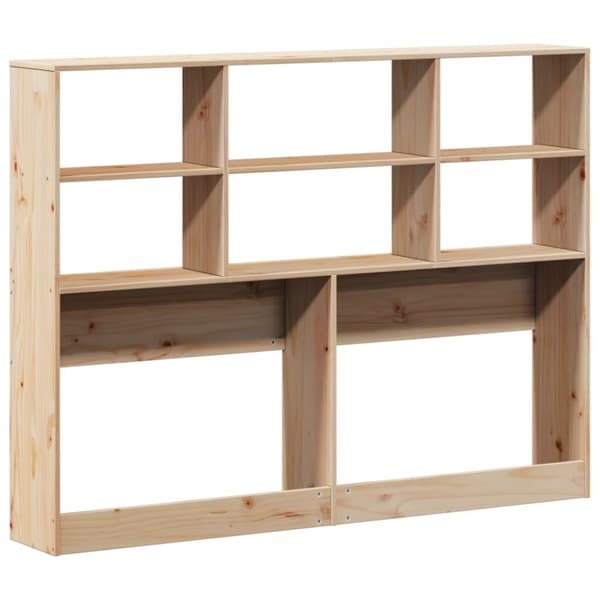 vidaXL Hodegavl med oppbevaring 120 cm heltre furu