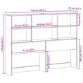 Miniatyrbilde 11 av 11: vidaXL Hodegavl med oppbevaring 120 cm heltre furu