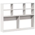 Miniatyrbilde 7 av 11: vidaXL Hodegavl med oppbevaring hvit 140 cm heltre furu