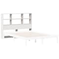 Miniatyrbilde 8 av 11: vidaXL Hodegavl med oppbevaring hvit 140 cm heltre furu