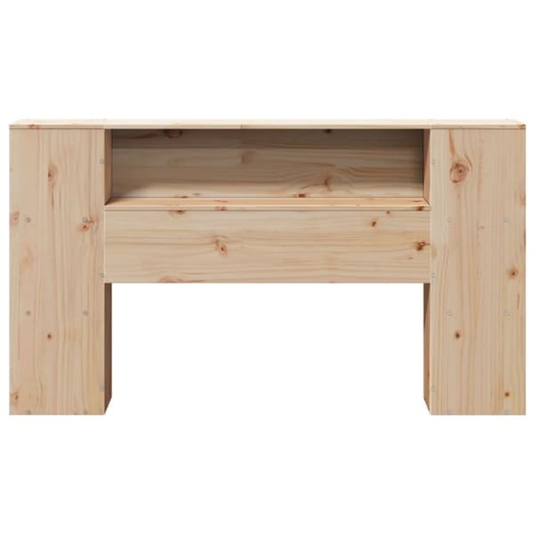 vidaXL Huvudgavel med förvaring 150 cm massiv furu