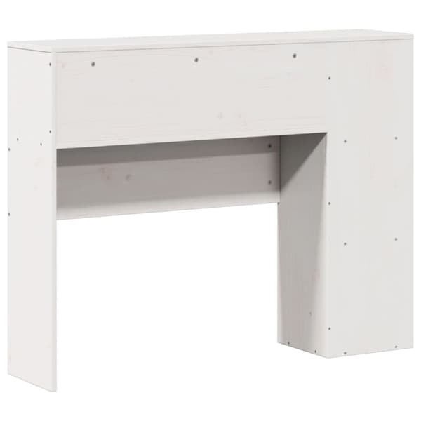 vidaXL Hodegavl med oppbevaring hvit 75 cm heltre furu