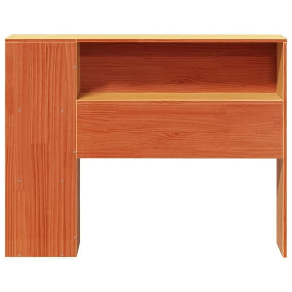 vidaXL Hodegavl med oppbevaring voksbrun 75 cm heltre furu