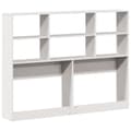 Miniatyrbilde 7 av 11: vidaXL Hodegavl med oppbevaring hvit 150 cm heltre furu