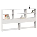 Miniatyrbilde 3 av 11: vidaXL Hodegavl med oppbevaring hvit 180 cm heltre furu