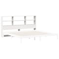 Miniatyrbilde 8 av 11: vidaXL Hodegavl med oppbevaring hvit 180 cm heltre furu