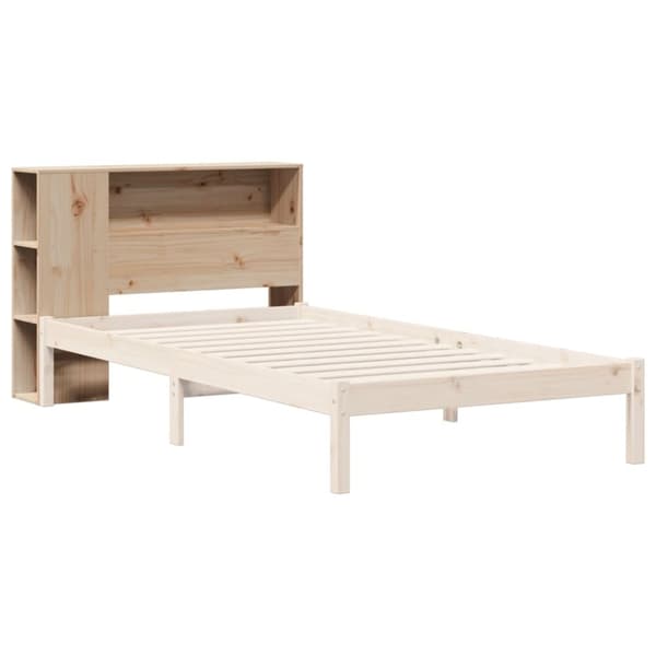 vidaXL Huvudgavel med förvaring 75 cm massiv furu