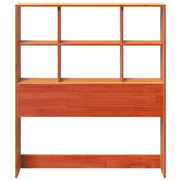 vidaXL Hodegavl med oppbevaring voksbrun 90 cm heltre furu