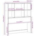 Miniatyrbilde 11 av 11: vidaXL Hodegavl med oppbevaring voksbrun 90 cm heltre furu