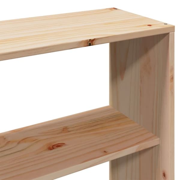 vidaXL Hodegavl med oppbevaring 200 cm heltre furu
