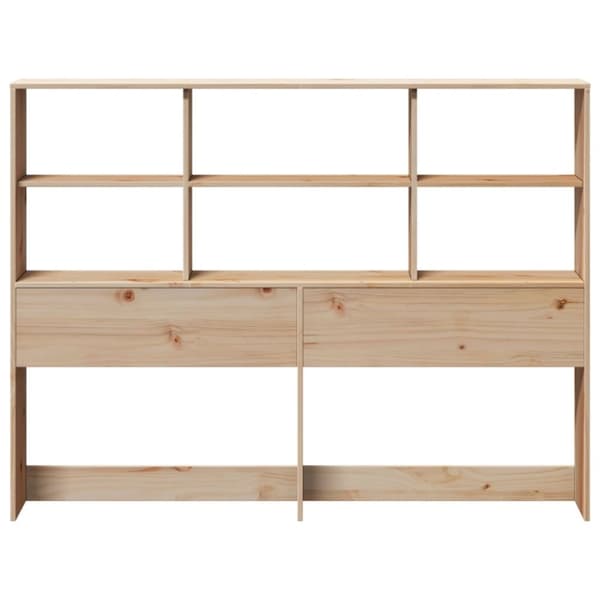 vidaXL Hodegavl med oppbevaring 140 cm heltre furu