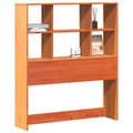 Miniatyrbilde 3 av 11: vidaXL Hodegavl med oppbevaring voksbrun 100 cm heltre furu